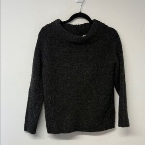 Moth Dark Gray Women's Cowl Neck Sweater
